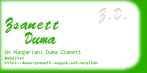 zsanett duma business card